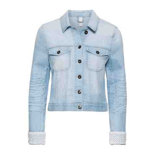 Куртка джинсовая с кружевной отделкой арт. 969652